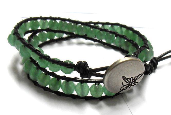 Bracelets with stones and pearls