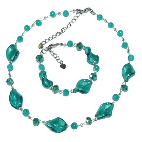 Glass jewelry sets
