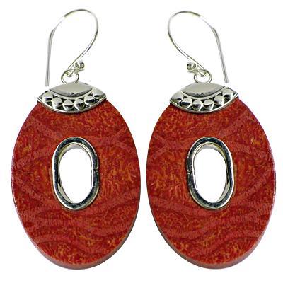 Coral earrings
