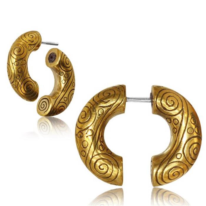 Brass fake piercings