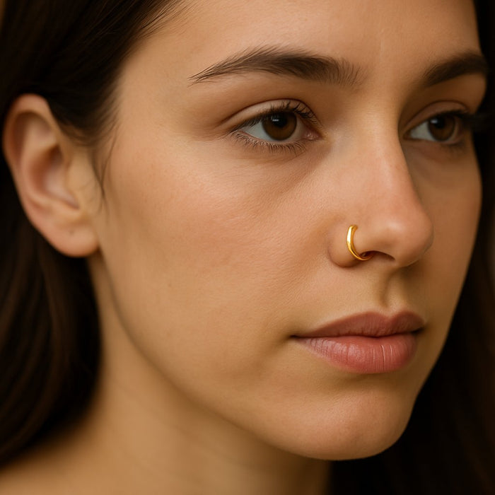 Brass septum nose rings