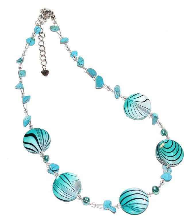 Shell and pearl necklaces