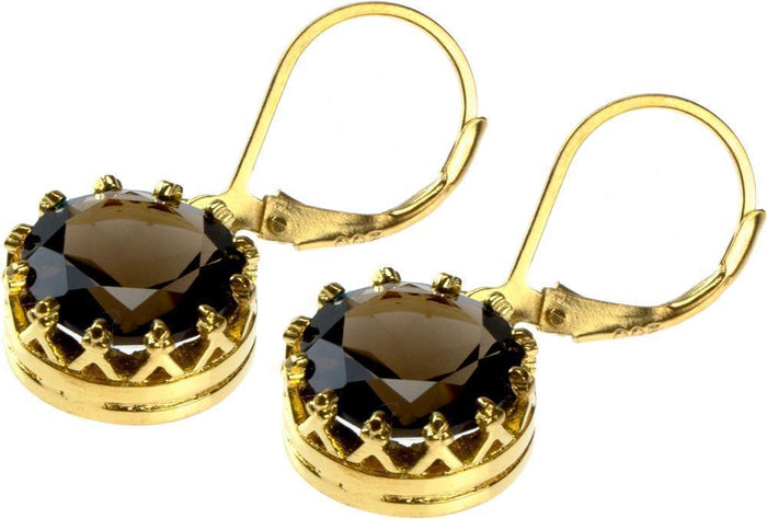 Silver earrings, gold-plated