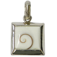 Cargar imagen en el visor de la galería, Shivaauge Silberanhänger Quadrat 16 mm Anhänger 925er Sterling Silber Shiva Auge Eye Damen Schmuck
