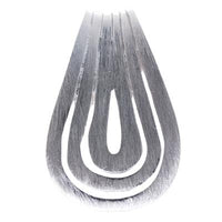 Load image into Gallery viewer, Silberanhänger schlaufenförmig dreireihig Anhänger gebürstet aus Sterling Silber 925er
