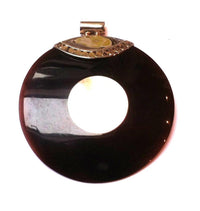 Load image into Gallery viewer, Silberanhänger Perlmutt Anhänger Kette 925er Sterling Silber Unisex Schmuck Muschel weiß braun
