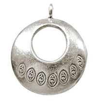 Load image into Gallery viewer, Silberanhänger Kreis gebogen Loch Augen Anhänger Sterling Silber 925er Unisex Schmuck
