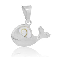 Load image into Gallery viewer, Shivaauge Wal 17 mm Fisch Anhänger Auge 925er Sterling Silber Silberanhänger Shiva Auge
