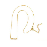 Cargar imagen en el visor de la galería, Set Kette Ohrringe 18 karat vergoldet Ketten Perlen Bogen nickelfrei weiß Reihe
