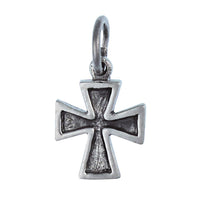 Load image into Gallery viewer, Silberanhänger Kreuz innen oxidiert breiter Anhänger Sterling Silber 925er nickelfrei
