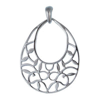 Load image into Gallery viewer, Silberanhänger Glanz Tropfen Blätter Ranken nickelfrei Anhänger Sterling 925 Silber
