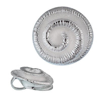 Load image into Gallery viewer, Silberanhänger Spirale weiß Rillen rund nickelfrei Anhänger Sterling 925 Silber
