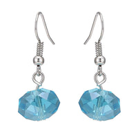 Load image into Gallery viewer, Schmuckset Damen Kette OhrringeTürkis Steine Perlen rund 50 cm Karabiner
