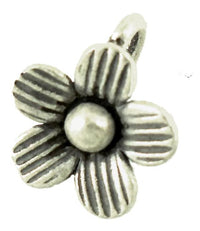 Load image into Gallery viewer, Silberanhänger Hill Tribe Streifen Blume Anhänger Sterling Silber 925er Damen Schmuck
