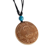 Load image into Gallery viewer, Holzkette Perlmutt verstellbar Baumwolle Muschel Kette Holz gold silber rund
