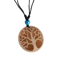 Load image into Gallery viewer, Holzkette Perlmutt verstellbar Baumwolle Muschel Kette Holz gold silber rund
