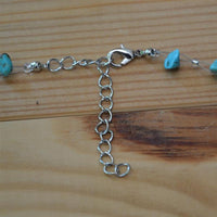 Load image into Gallery viewer, Halskette Perlen Stein Splitter Bündel Türkis 42-48cm
