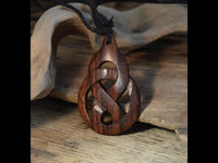 Load image into Gallery viewer, Kette Sono Holz Knoten Nordic Celtic 65mm verstellbar
