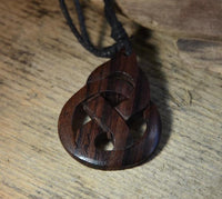 Load image into Gallery viewer, Kette Sono Holz Knoten Nordic Celtic 65mm verstellbar

