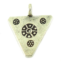 Load image into Gallery viewer, Silberanhänger Hill Tribe Dreieck Blumen Anhänger Sterling Silber 925er Damen Schmuck
