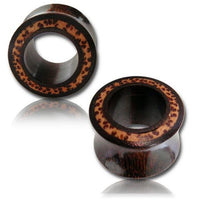 Cargar imagen en el visor de la galería, Holz Flesh Tunnel Kokosholz Inlay Tamarindenholz braun
