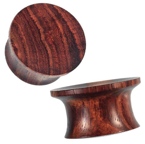 Sonoholz Plug brown grained mushroom shape tunnel tribal expander organic earplug