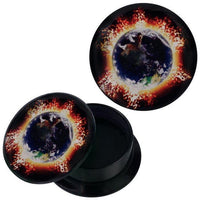 Load image into Gallery viewer, Schraub Plug Acryl Erde Feuerring Piercing Ohrschmuck
