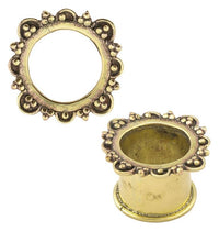 Load image into Gallery viewer, Brass Tunnel Bogen Punkt Dreieck antik gold nickelfrei
