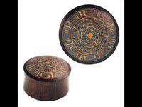 Load image into Gallery viewer, Plug Sonoholz Jackfrucht crushed Türkis Labyrinth double flared
