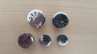 Load image into Gallery viewer, Edelstahl Flesh Tunnel ribbed Steel Plug Spinnennetz silber Schraubplug Netz

