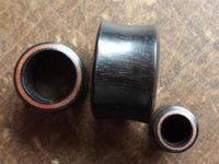 Load image into Gallery viewer, Flesh Tunnel Sonoholz Sawoholz Rim rot double flared
