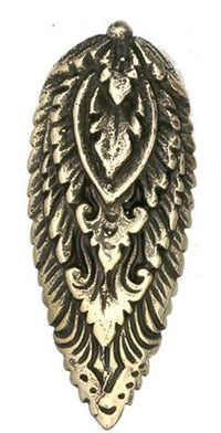 Load image into Gallery viewer, Flesh Tunnel antik gold Messing zum Einhängen Flamme
