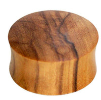 Cargar imagen en el visor de la galería, Olivenholz Flesh Plug Lobe Piercing Holz Double Flared
