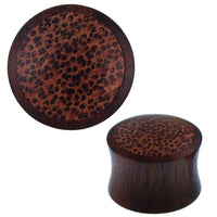 Load image into Gallery viewer, Holz Plug Kokosholz Inlay handgeschnitzt Sonoholz
