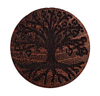 Load image into Gallery viewer, Plug Teakholz Baum des Lebens double flared braun
