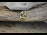 Cargar imagen en el visor de la galería, Plug zum Einhängen Drop Messing gold Engelstrompete
