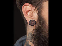 Cargar imagen en el visor de la galería, Eisenholz Rosenholz Flesh Plug balinesisches Mandala
