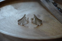 Load image into Gallery viewer, Ohrstecker 925 Sterling Silber Ginkgo Blatt 18mm

