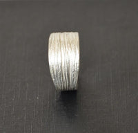 Load image into Gallery viewer, Silberring 925 Sterlingsilber Bandring Linien 10mm
