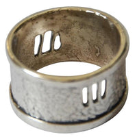 Load image into Gallery viewer, Silberring 925 Sterlingsilber Bandring Fenster 11mm
