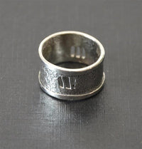 Load image into Gallery viewer, Silberring 925 Sterlingsilber Bandring Fenster 11mm
