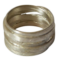 Load image into Gallery viewer, Silberring 925 Sterlingsilber Bandring Band gebürstet
