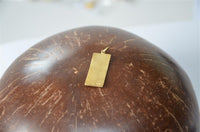 Cargar imagen en el visor de la galería, Anhänger 925 Sterling Silber gold Rechteck gehämmert
