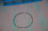 Load image into Gallery viewer, Halskette Lavastein 925 Sterling Silber vergoldet 43cm
