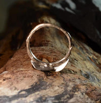 Cargar imagen en el visor de la galería, Ring Silber 925 vergoldet knotig verdickt Ast Blätter
