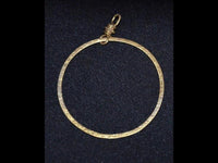 Load image into Gallery viewer, Silber 925 vergoldet Ohrringe Anhänger Creole indisch
