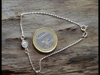 Load image into Gallery viewer, Armband 20cm Silber 925 Zahnrad 6mm oxidiert schwarz
