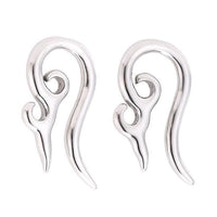 Load image into Gallery viewer, Piercing Expander Edelstahl silbern Ornament Bogen Ohrstecker
