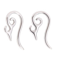Load image into Gallery viewer, Piercing Expander Edelstahl silbern Ornament Bogen Ohrstecker
