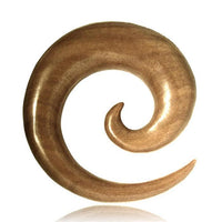 Load image into Gallery viewer, Piercing Walnuss Holz Expander beige Spirale Hoop 4mm 6mm 8mm Dehnschnecke Dehner
